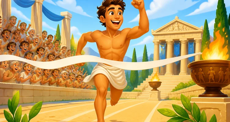 First recorded ancient Olympic Games