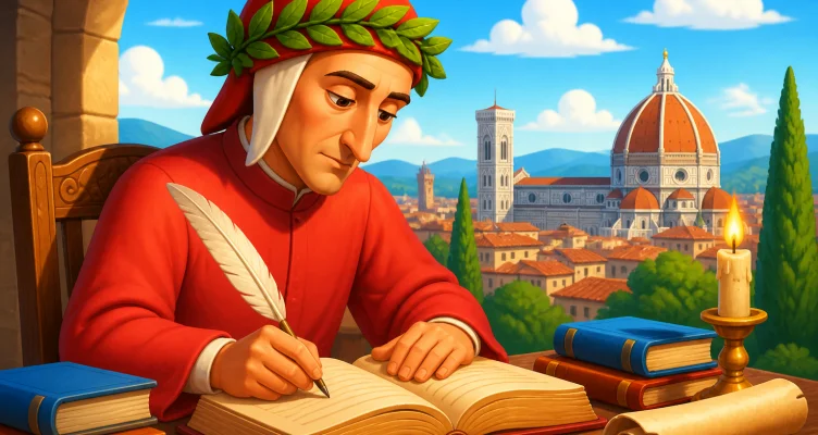 Dante Alighieri begins writing the Divine Comedy