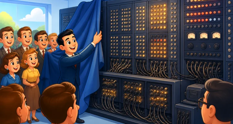 Apresentação pública do computador ENIAC