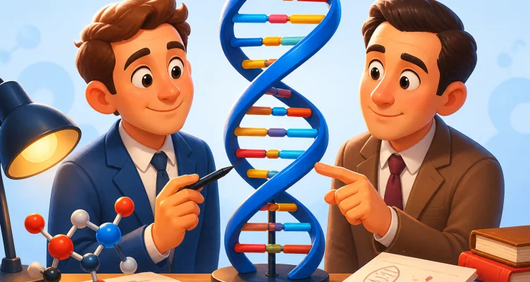 Description of DNA's double-helix structure