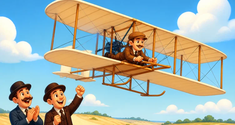 Primo volo a motore dei fratelli Wright