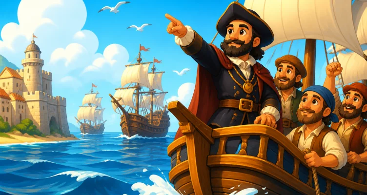 Partida de la expedición de Magallanes
