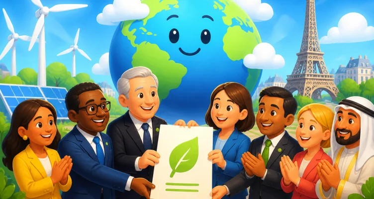 Verabschiedung des Pariser Klimaabkommens